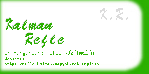 kalman refle business card